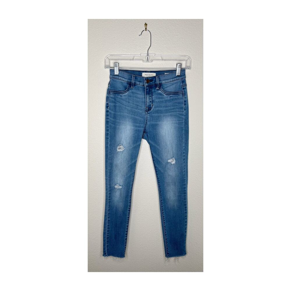 PACSUN High-Rise Ankle Jegging Distressed Size 25